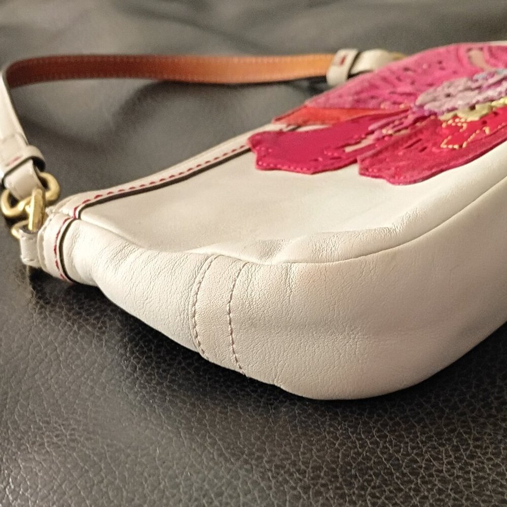 Vintage 1990 Coach poppy design demi bag - Picture 4 of 7